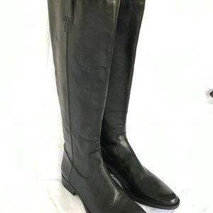 CALVIN KLIEN TAMRYN TALL BLACK  BOOTS SIZE 6 M